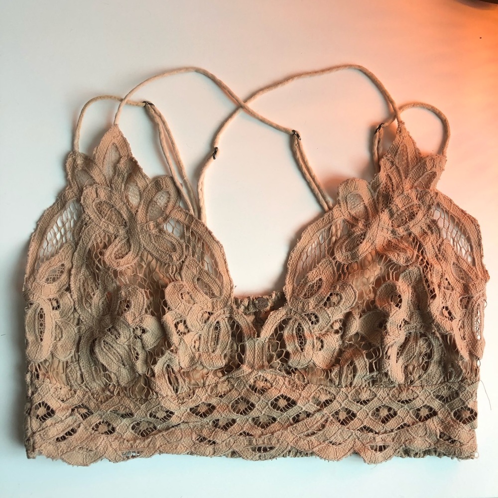 Free People Adella Bralette Nude M